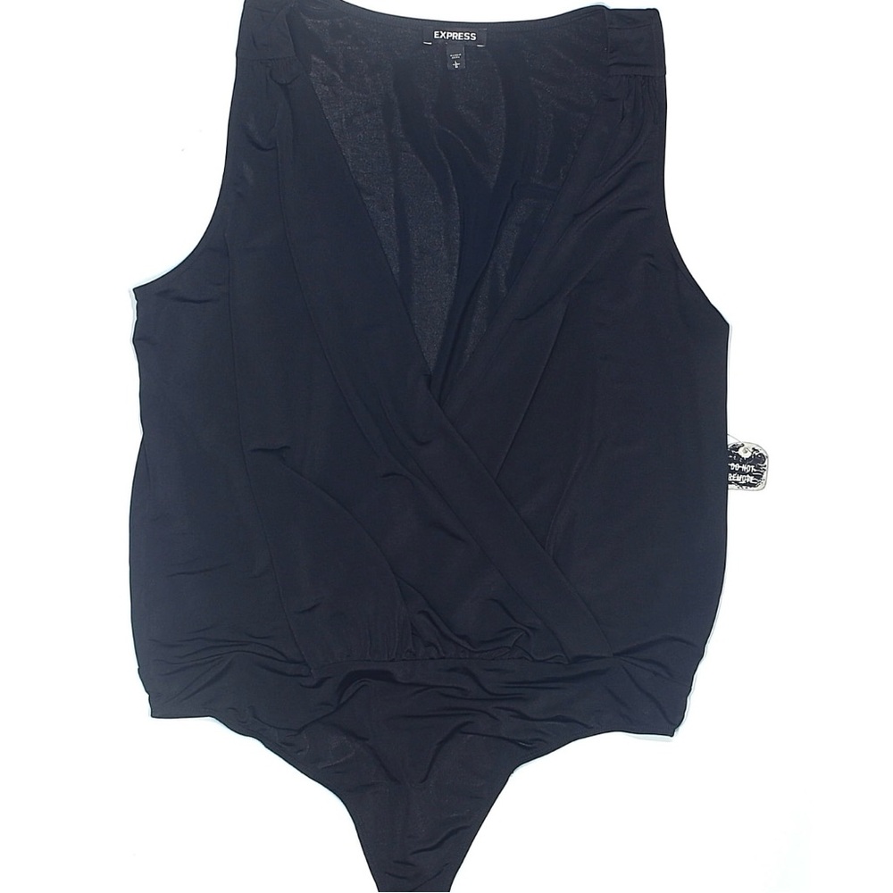 NWT EXPRESS wrap bodysuit black L
